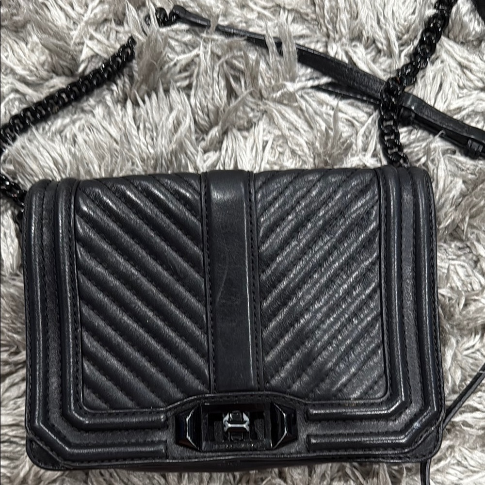 Rebecca Minkoff Black Quilted Crossbody Bag